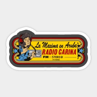 Vintage Aruba Radio Sticker